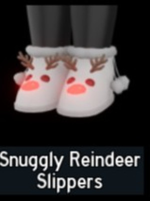 Snuggly Reindeer Slippers