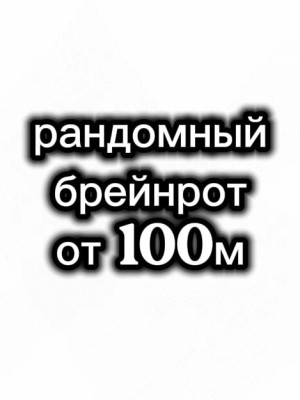 рандомный брейнрот от 100м