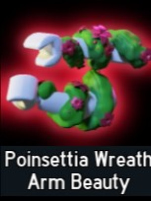 Poinsettia Wreath Arm Beauty