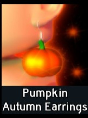 Pumpkin Autumn Earrings