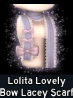 Lolita Lovely Bow Lacey Scarf