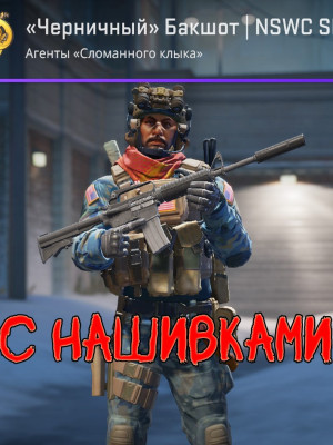 «Черничный» Бакшот | NSWC SEAL с нашивками