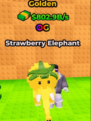 🏆OG STRAWBERRY ELEPHANT🏆GOLDEN🏆