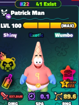 RAINBOW NUMBER SW 5Star PATRICK MAN