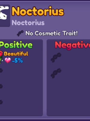 Noctorius 1st Gen / 23 LVL / MAX Age / 1 Mut