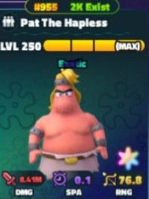 Superstar Pat the happles gold number