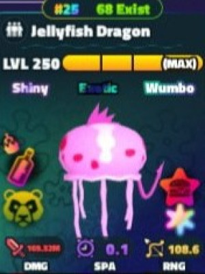 RAINBOW NUMBER SW SUPERSTAR JELLYFISH DRAGON
