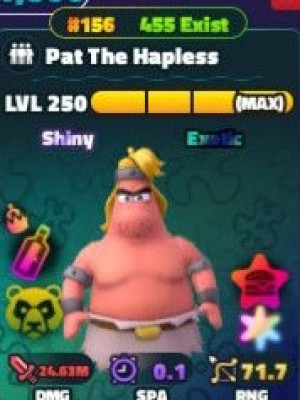 #156 shiny superstar Pat the happles