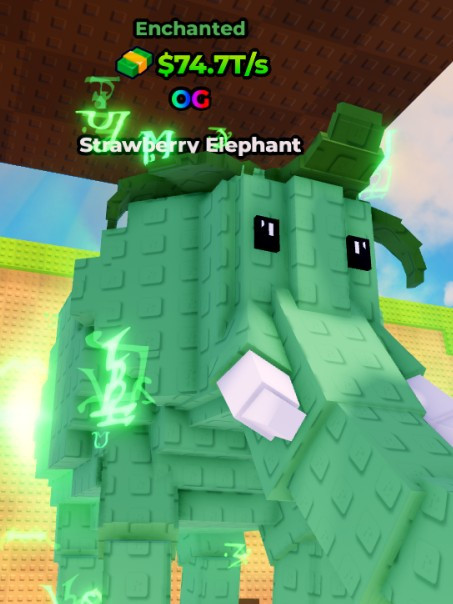 OG Strawberry Elephant $74.7T/s LVL 75 Enchanted