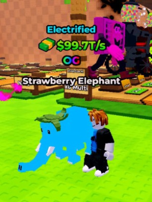 🏆ELECTRIFIED 🏆OG 🏆Strawberry Elephant 🏆99.7T/S MAX LVL🏆