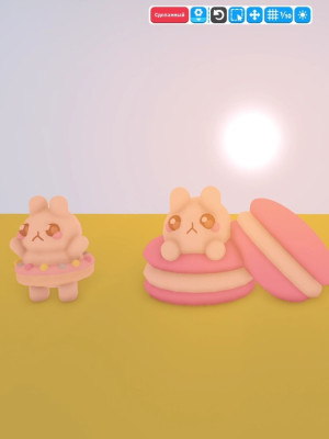 Комплект мягких игрушек Зайцев милых🐰🎀 дом и мебель
