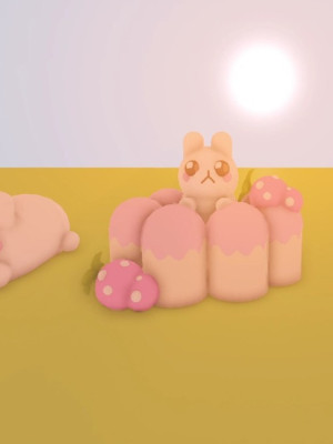 Комплект мягких игрушек Зайцев милых🐰🎀 дом и мебель