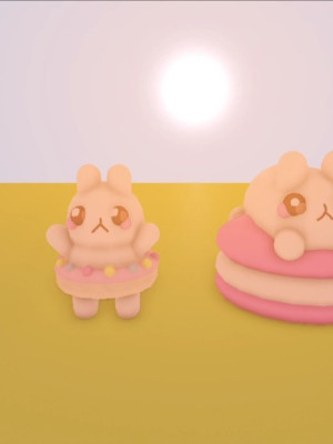 Комплект мягких игрушек Зайцев милых🐰🎀 дом и мебель
