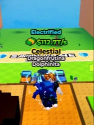 🏆ELECTRIFIED🏆CELESTIAL🏆DRAGONFRUTINA DOLPHINITA🏆112.7T/S MAX LVL🏆