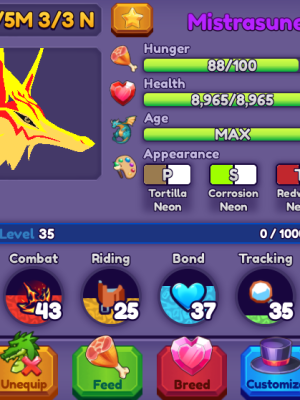 Rare dragon Mistarsune