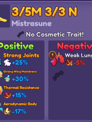 Rare dragon Mistarsune