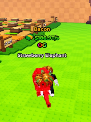 🏆Bacon 🏆OG 🏆Strawberry Elephant 🏆186.9T/S MAX LVL🏆