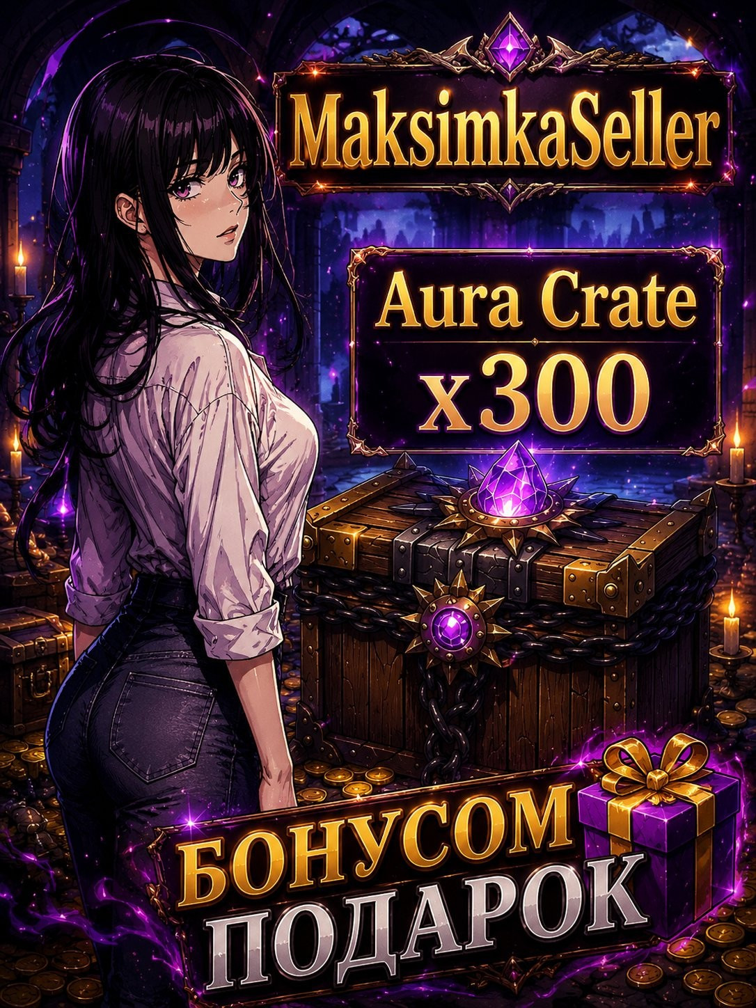 𝑺𝒏𝒊𝒑𝒆𝒓𝒁𝑿𝑪 Aura Crate x 300 + Подарок