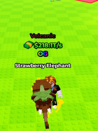🏆VOLCANIC NEW 🏆OG 🏆Strawberry Elephant 🏆218.1T/S MAX LVL🏆