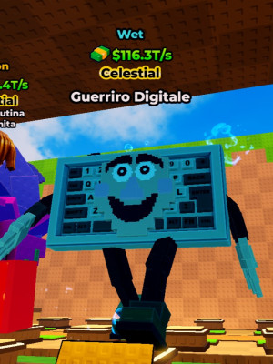 Wet Celestial Guerriro - 116T/sec Kick a lucky block
