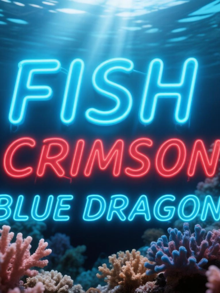 Crimson blue dragon