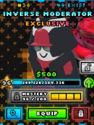 Inverse Moderator 49 exist Самый редкий юнит в игре