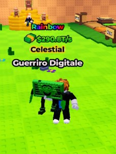 🏆RAINBOW RARE 🏆CELESTIAL 🏆GUERRIRO DIG. 🏆290.8 T/S MAX LVL🏆