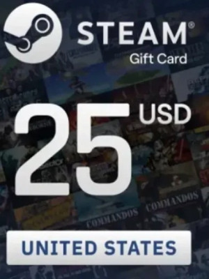 US 25 $ гифт подарочная карта