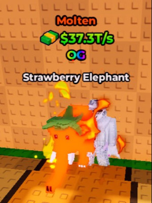 molten strawberry elephant
