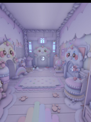 cute cats house