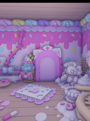 cute kawaii house