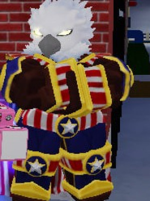 star striped eagle (magician's red) skin