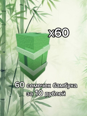 60 семечек бамбука