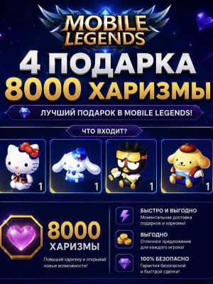 4 ПОДАРКА (8000 ХАРИЗМЫ)