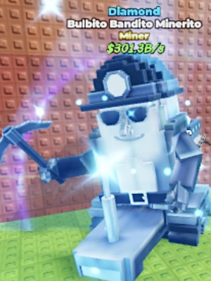MINER Bulbito Bandito Minerito 💎Diamond💎 50 LVL