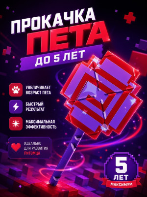 Прокачка вашего питомца на 5 лет! Быстро и надёжно!
