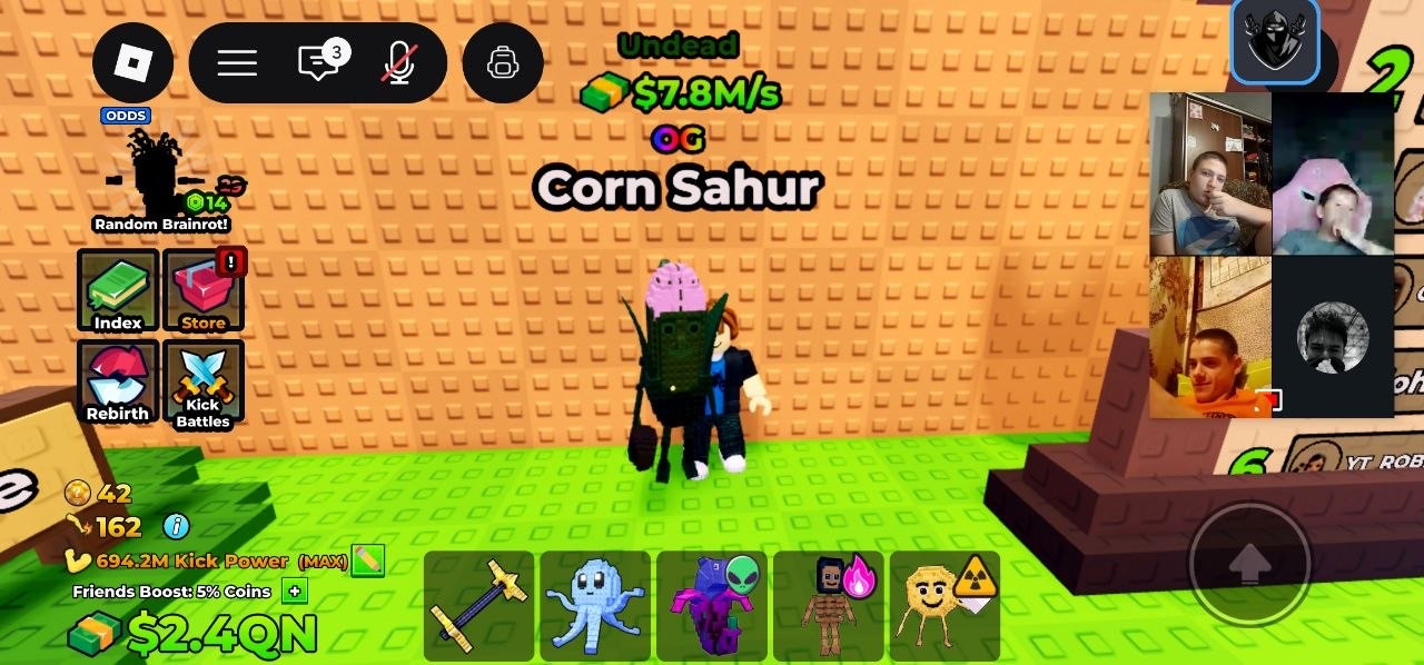 Corn Sahur | Undead | 7.8M/s | 1 LVL