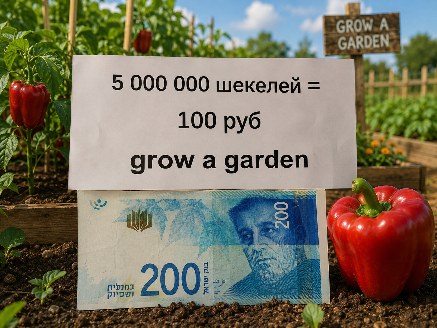 выдаю 5 000 000 шекелей фруктами!!!