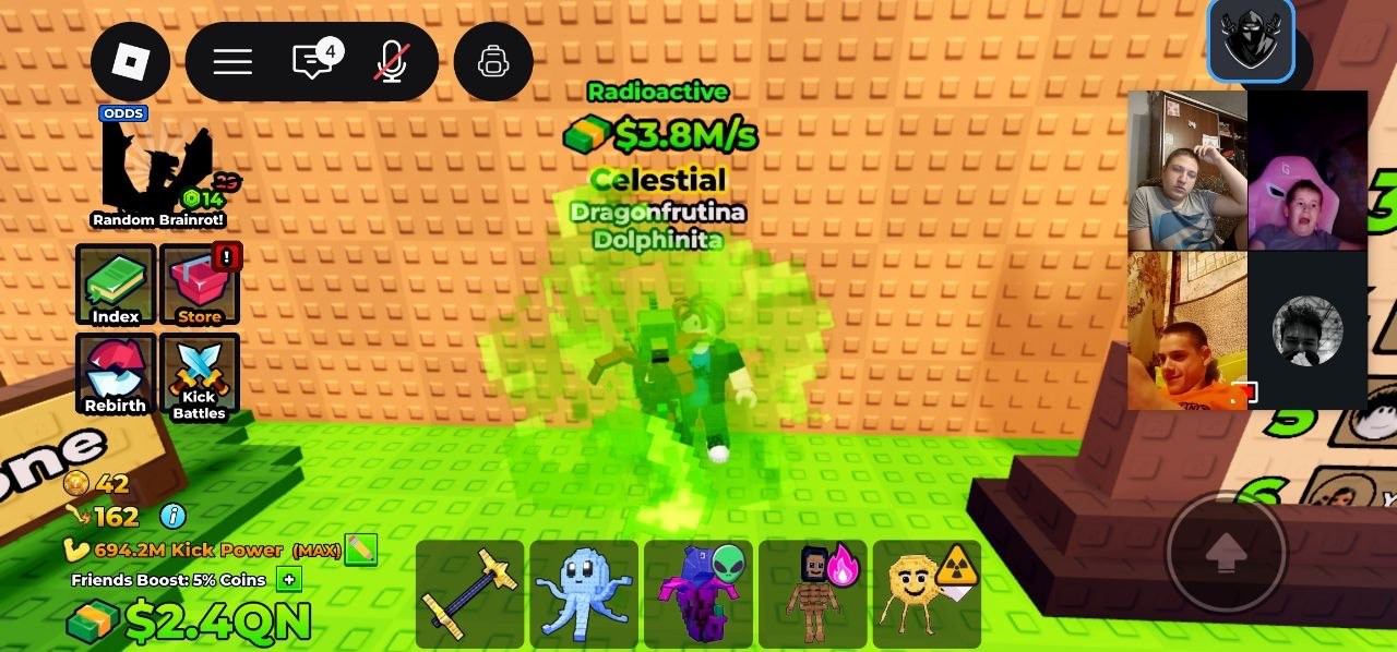 Dragonfrutina Dolphinita | Radioactive |3.8M/s | 1 LVL