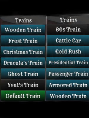 Аккаунт dead rails почти все классы и поезда