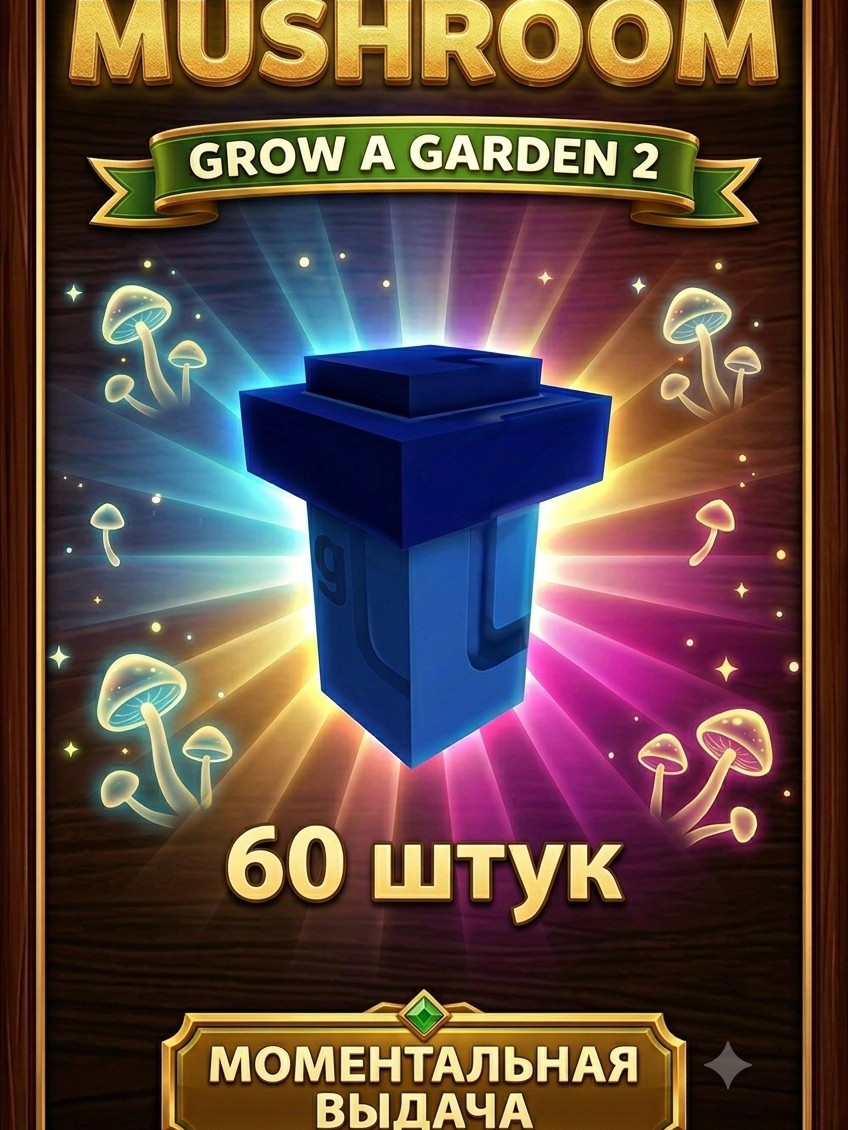 60 штук Mushroom БЫСТРАЯ ВЫДАЧА