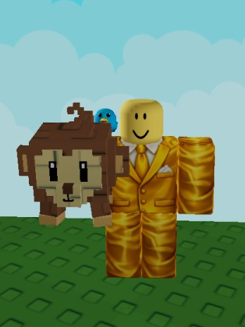 Пет monkey в игре Grow a garden 2
