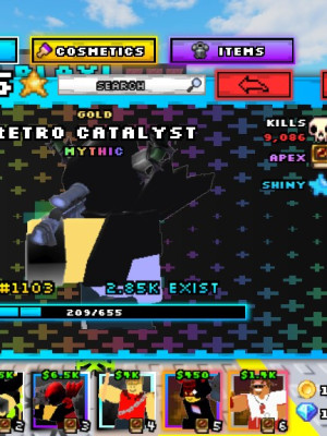 Shiny gold apex retro catalyst