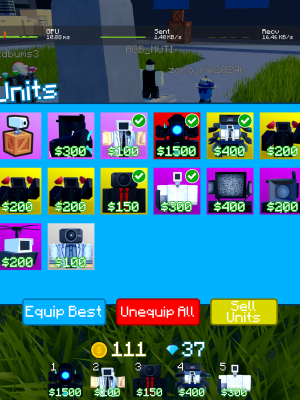 продаю весь инвентарь в Legacy toilet tower defense