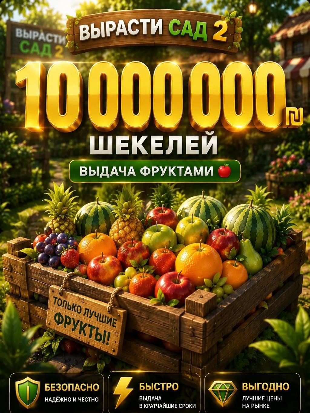 10 МИЛЛИОНОВ ШЕКЕЛЕЙ
