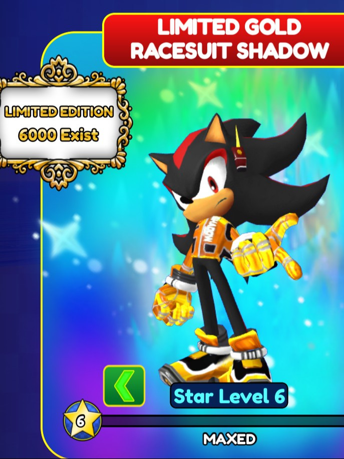 Limited Gold Racesuit Shadow