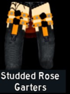 Studded Rose Garters