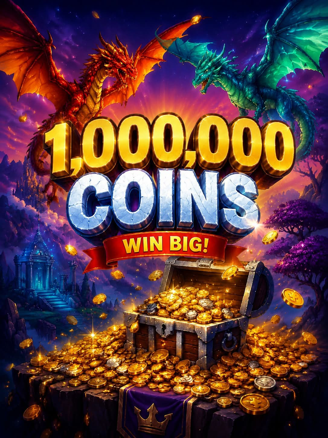 🪙1.000.000 coins || МОМЕНТАЛЬНАЯ ВЫДАЧА m, м, кк, kk, миллион, million🦋