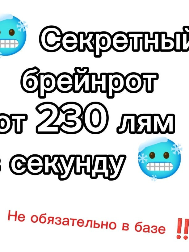 Секретный брйерот от 230 лям