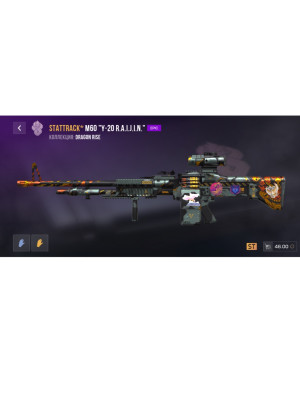🔥STATTRACK М60 "Y-20 R.A.I.J.I.N"🔥С НАКЛЕЙКОЙ ЗА 1400 ГОЛД+2 ПО 100  ГОЛДЫ🔥